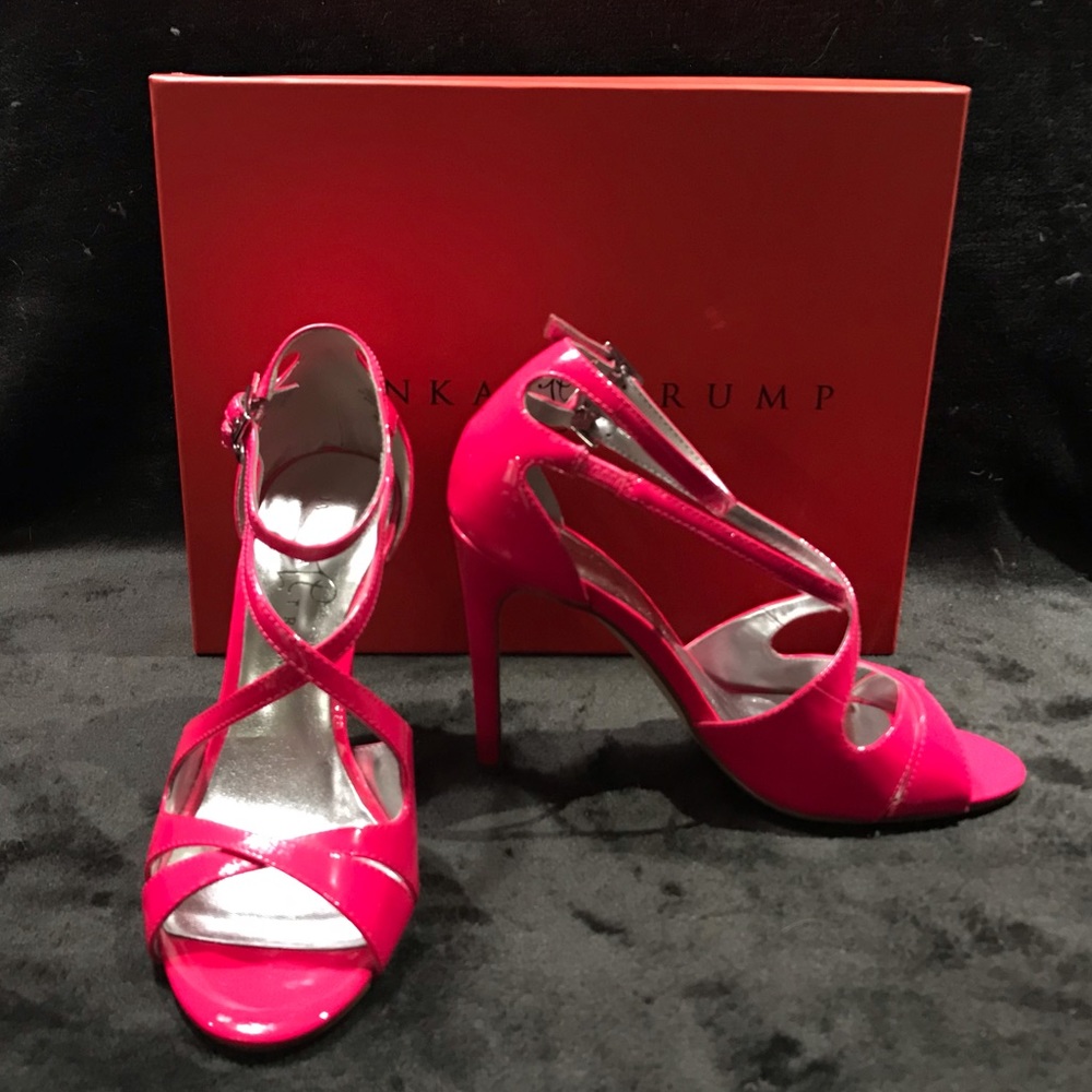 Ivanka Trump Helice Pink Patent Leather, Size 7